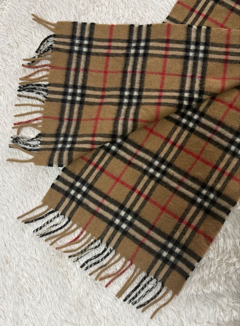 Burberrys カシミア100% マフラー ノバチェック　ベージュ