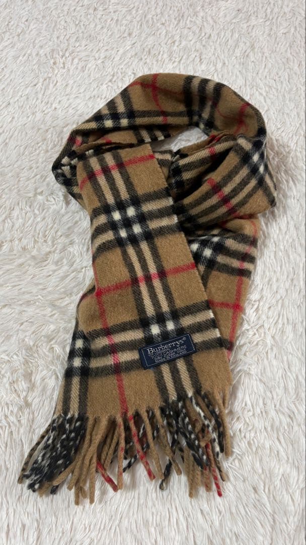 Burberrys カシミア100% マフラー ノバチェック　ベージュ