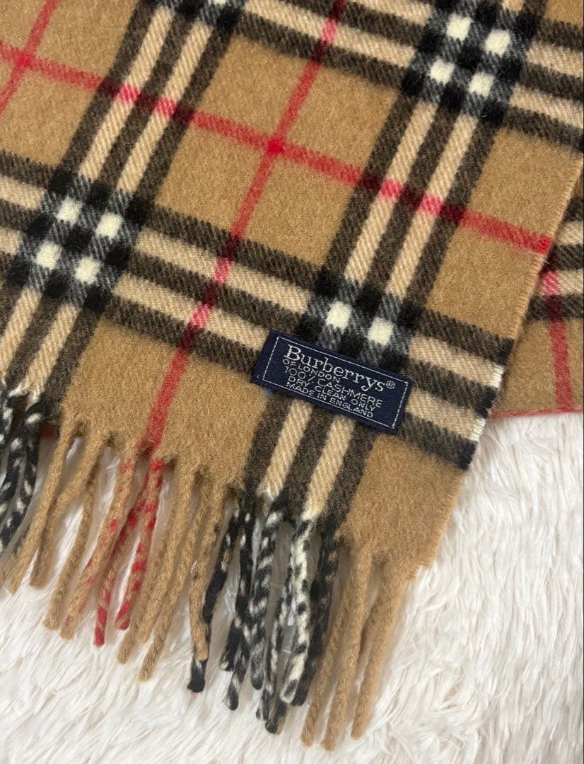 Burberrys カシミア100% マフラー ノバチェック　ベージュ