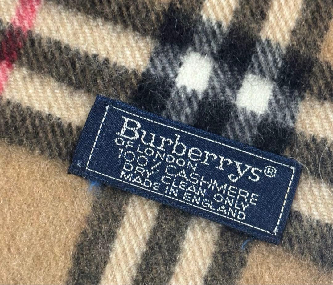 Burberrys カシミア100% マフラー ノバチェック　ベージュ