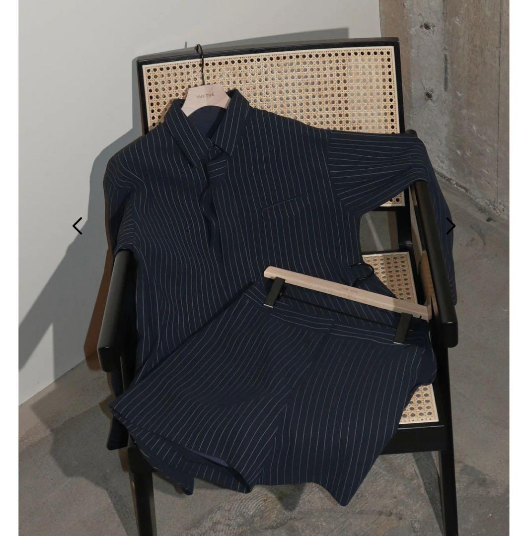 パンツ thetoe Hudson Stripe Short Pants