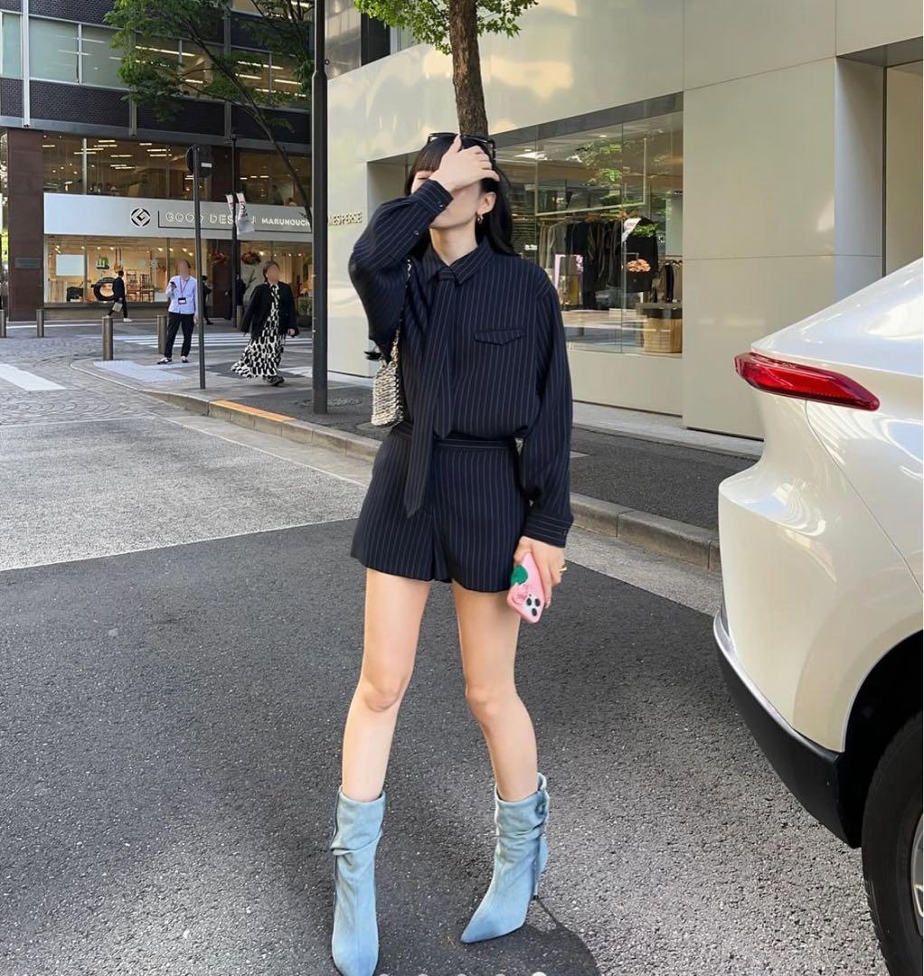 パンツ thetoe Hudson Stripe Short Pants