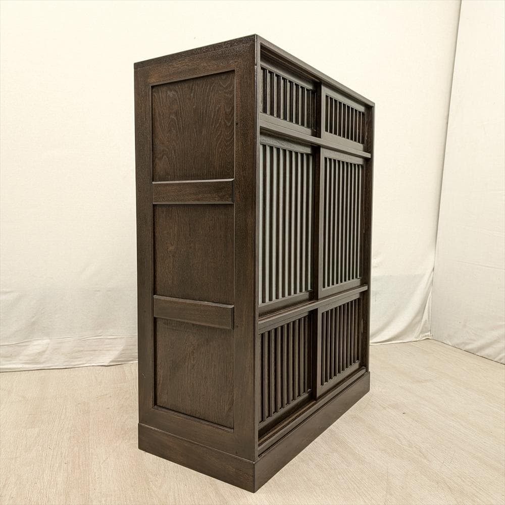 美品　民芸　引戸　水屋箪笥　食器棚　茶箪笥　茶棚　キャビネット　ダイニングボード