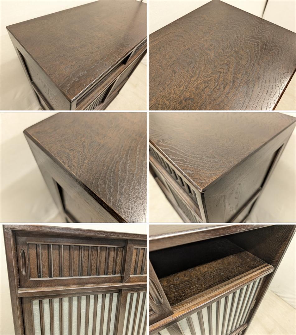 美品　民芸　引戸　水屋箪笥　食器棚　茶箪笥　茶棚　キャビネット　ダイニングボード