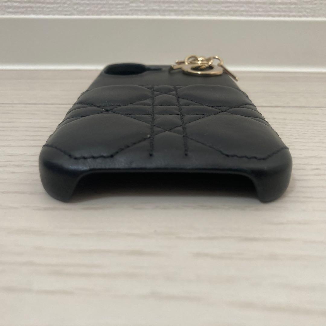 ✨新機種！超美品✨Dior　LADY DIOR　iPhone16ケース　羊革　黒