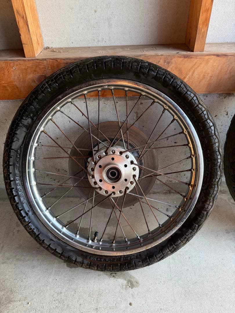 GS400 純正スポークホイール フロントダブル