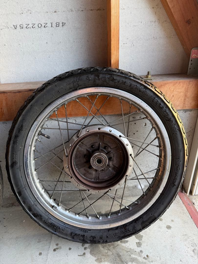 GS400 純正スポークホイール フロントダブル