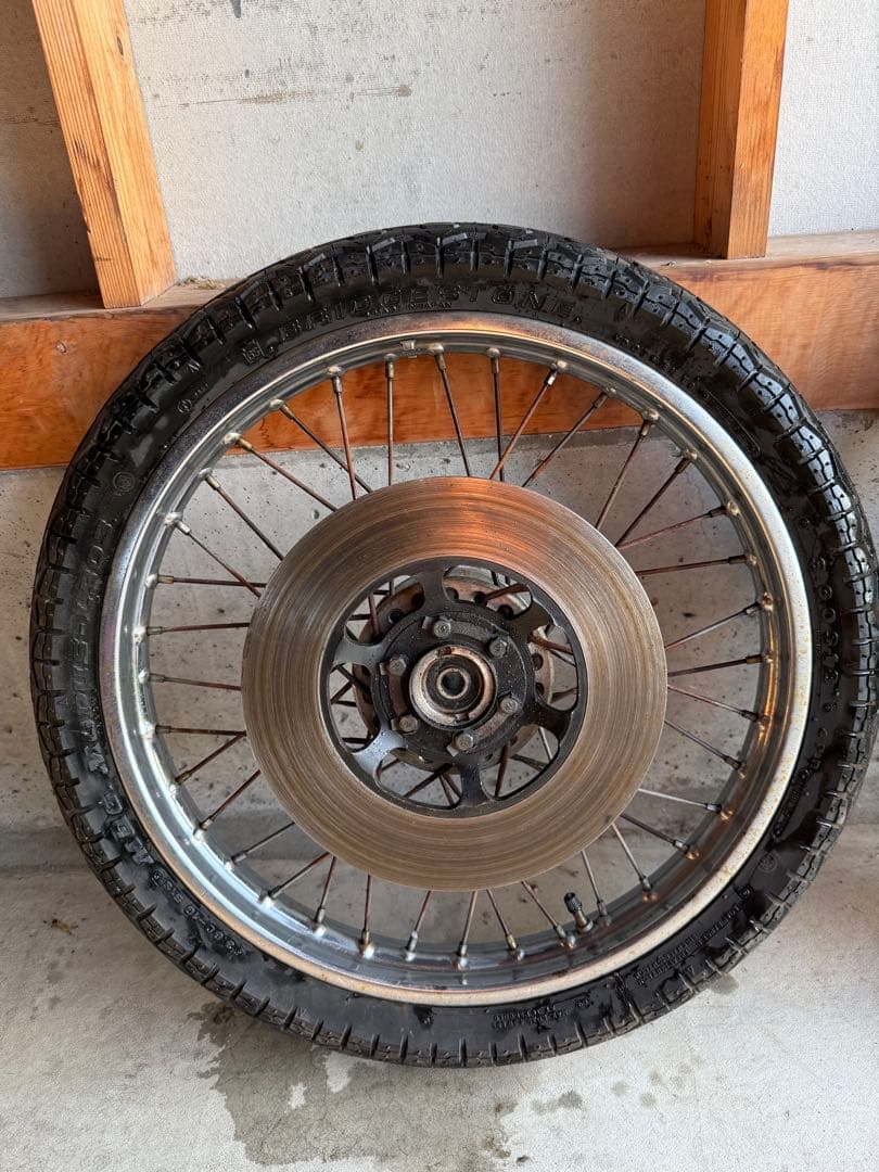 GS400 純正スポークホイール フロントダブル