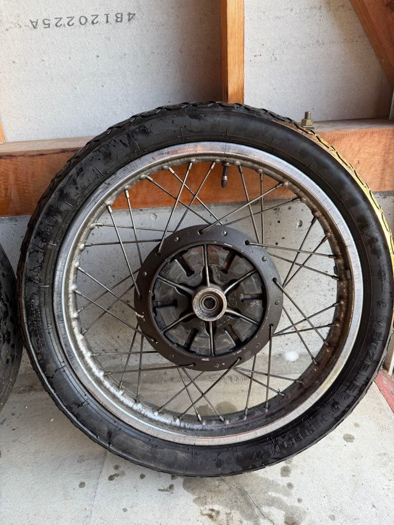 GS400 純正スポークホイール フロントダブル