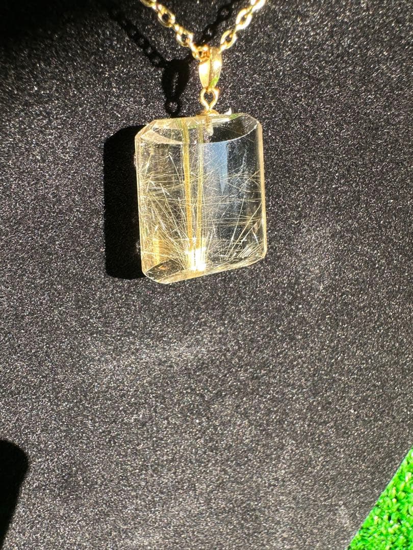 K18 ゴールド ルチルクォーツ ペンダントトップ