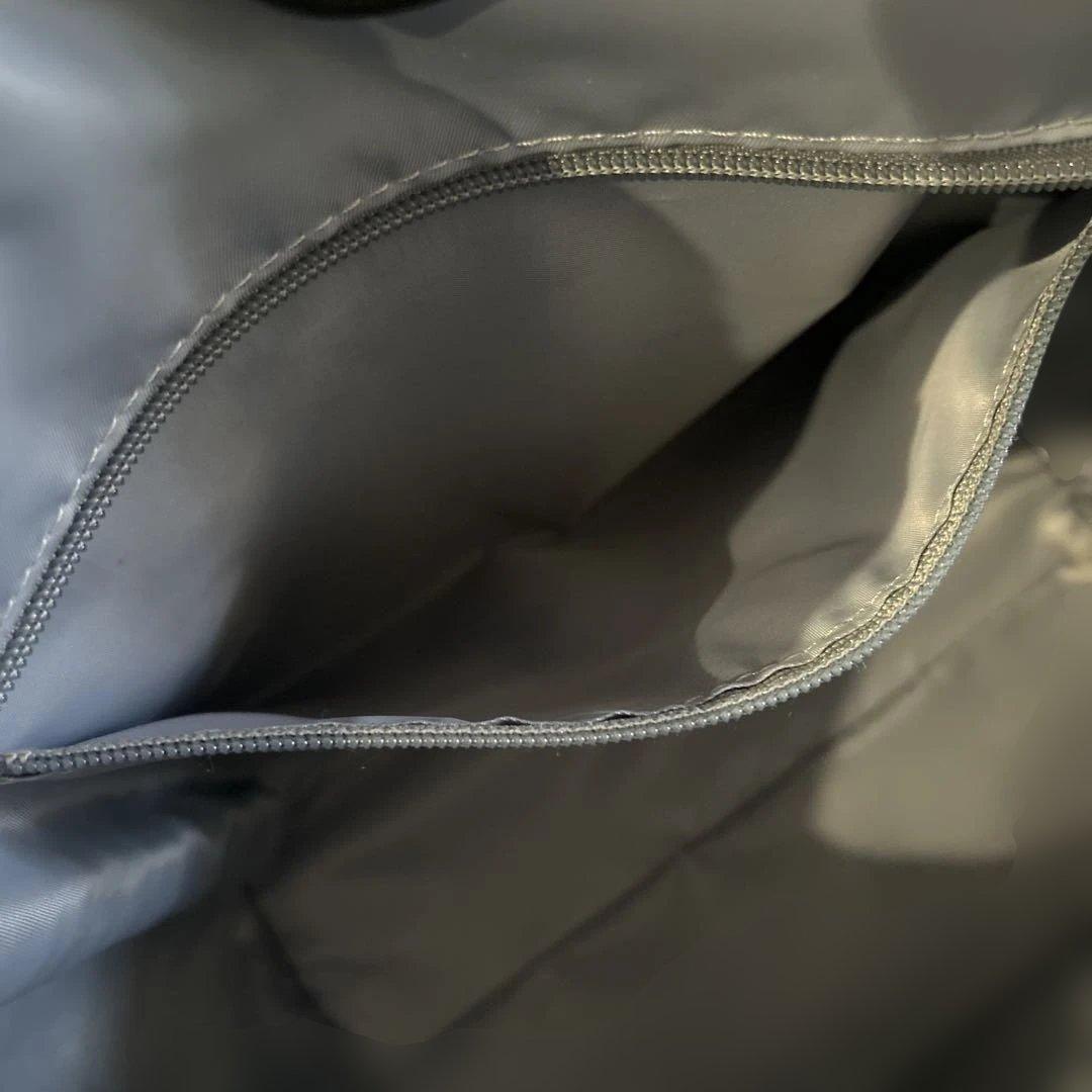 LAQUOH Kagome エンボス加工 L ブラックトートバッグ