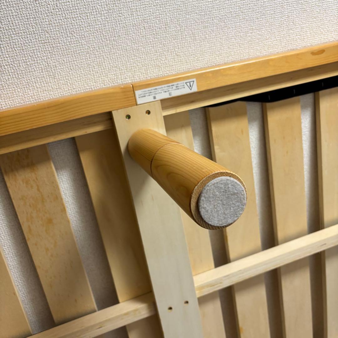 木製セミダブルベッドフレーム　すのこ