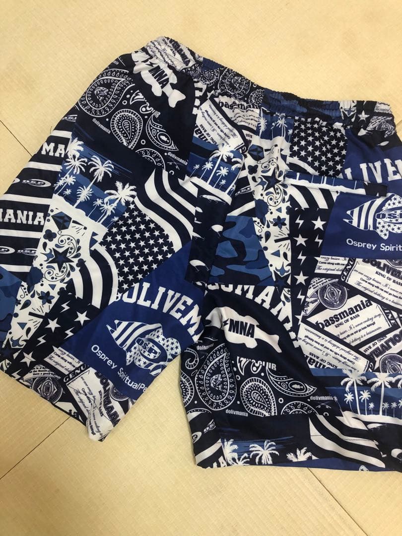 美品OSP×bassmania/オーエスピー×バスマニア総柄ハイブリッドショーツ