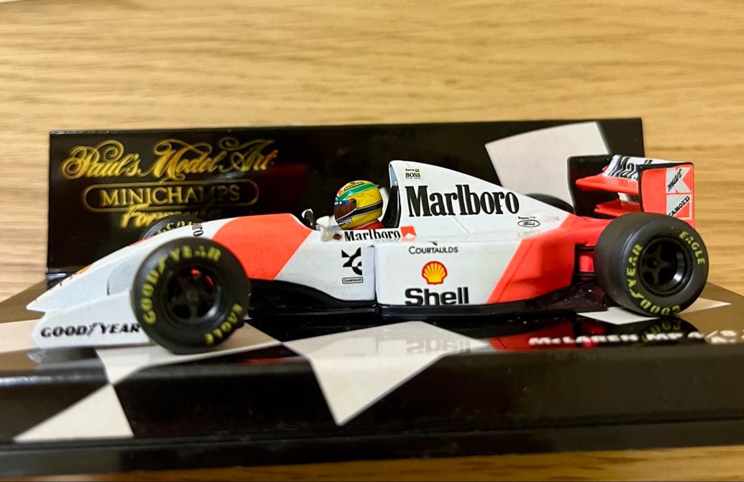 ミニチャンプス F1 マクラーレン MP4/8 A.セナ 1/43 マルボロ仕様