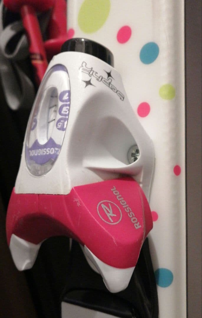 ダイナスター子供用スキー板　ビンディング付き　ブーツ・ポールセット