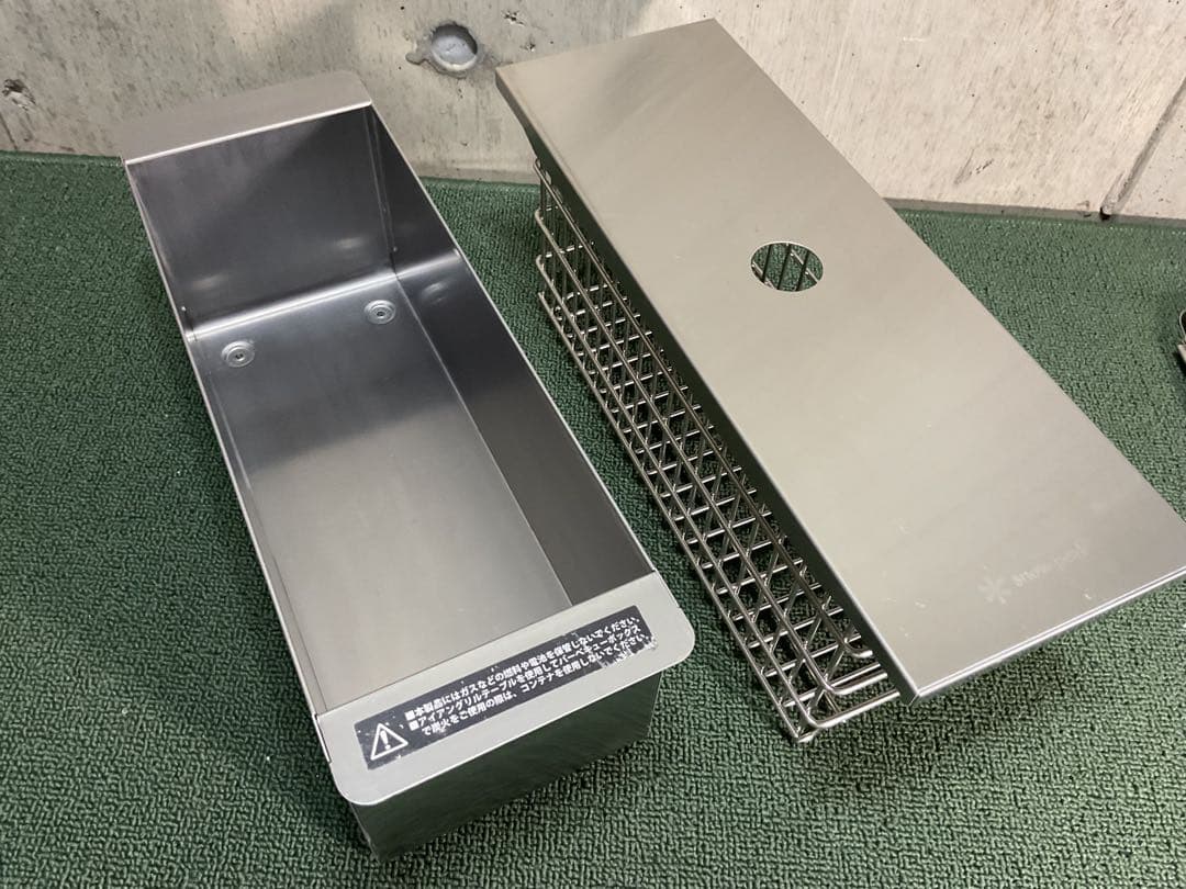 ステンボックスハーフ ＆ メッシュトレー ハーフ 深型 スノーピーク