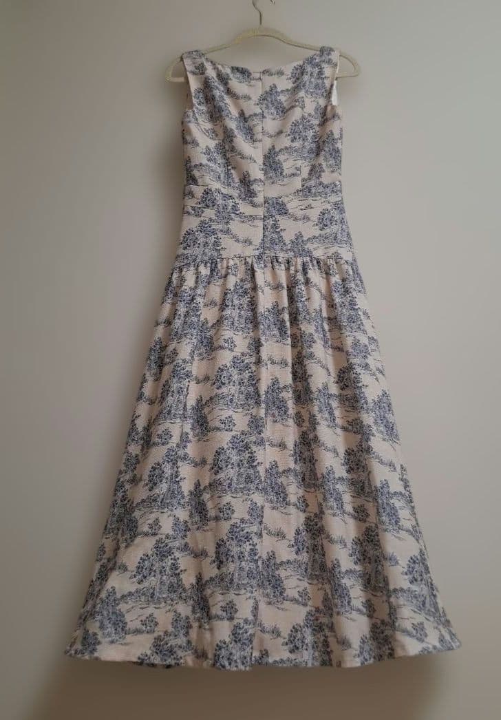 う*！様 花柄ノースリーブマキシドレス ローブドフルール キャバドレス