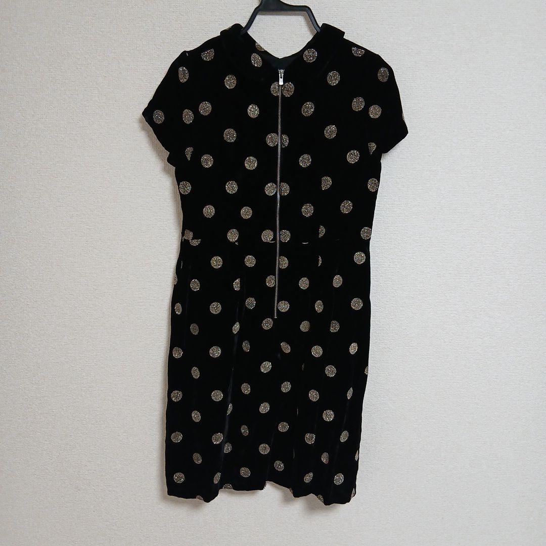 Bonpoint ボンポワン　ベルベットワンピース　12A 10A