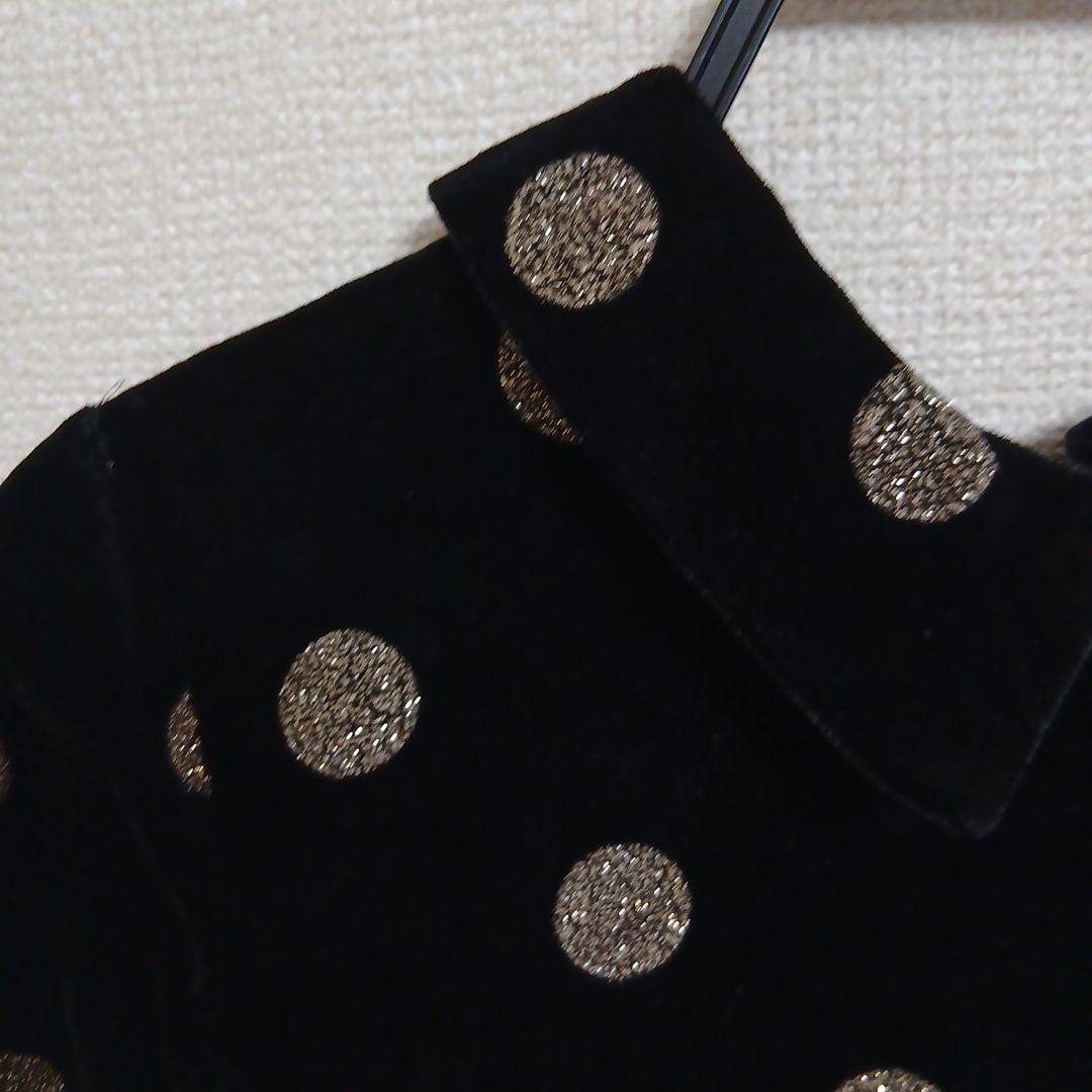 Bonpoint ボンポワン　ベルベットワンピース　12A 10A