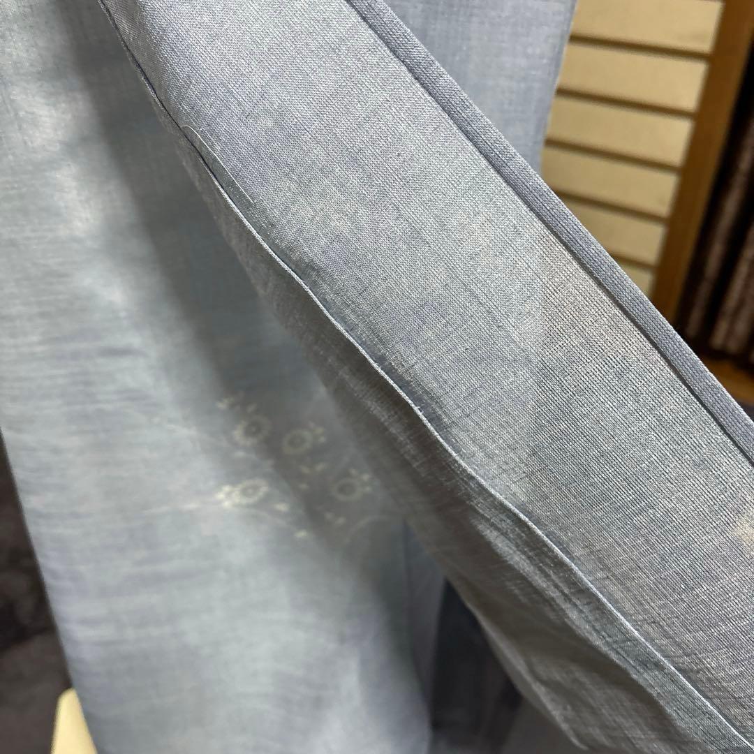 白太郎　未使用近い　美品　化繊　紗紬風　小紋　フルセット　身丈161