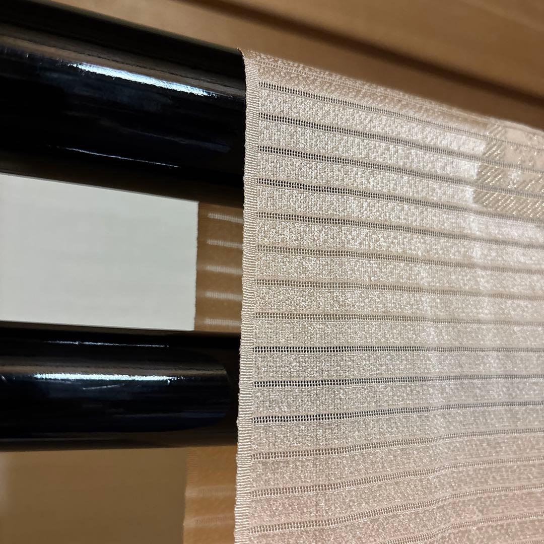 白太郎　未使用近い　美品　化繊　紗紬風　小紋　フルセット　身丈161