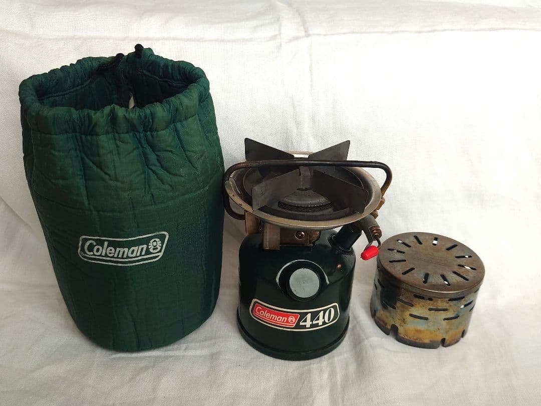 【希少】コールマンコンパクトストーブ440（遠赤ヒーターアタッチメント付属）