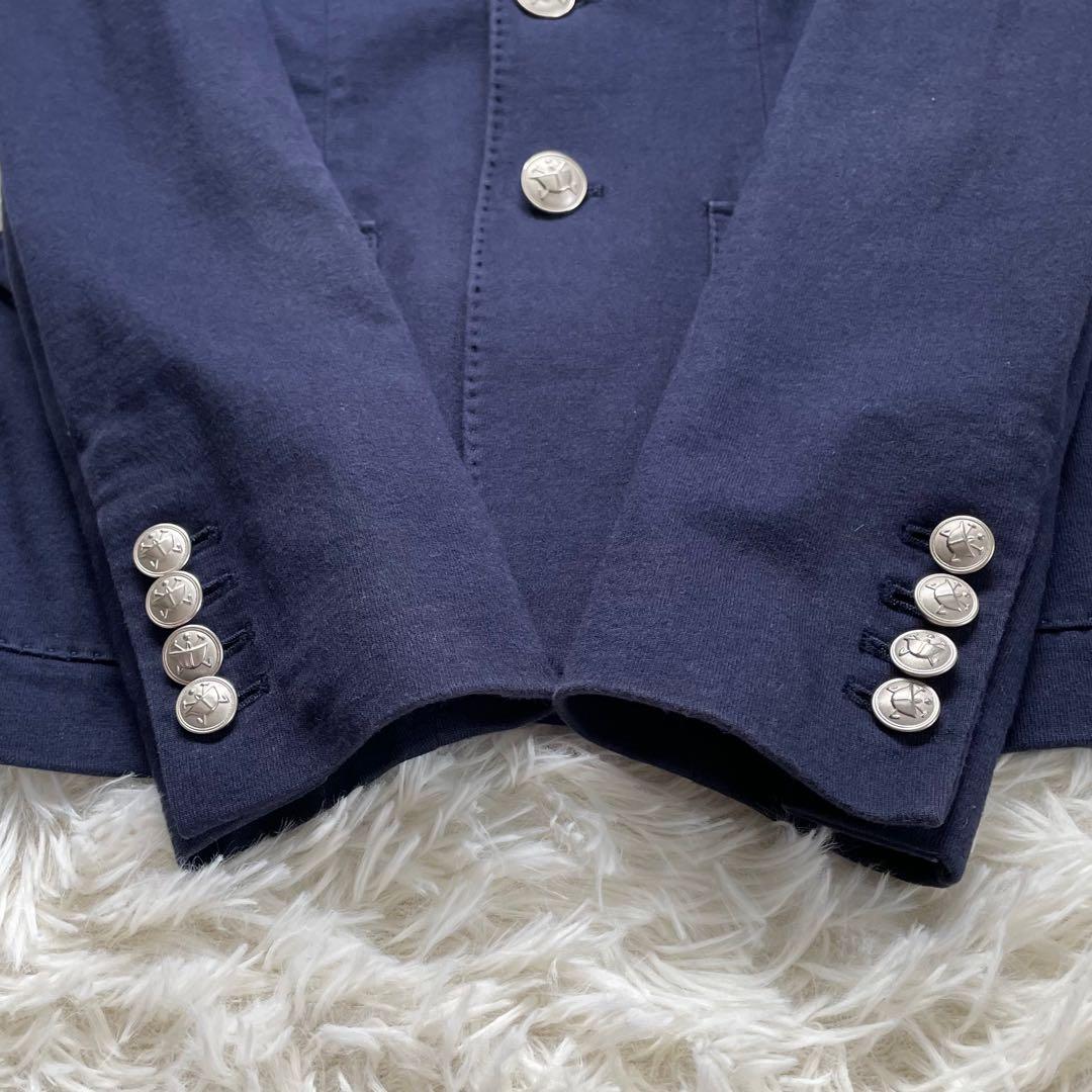 RALPH LAURENラルフローレン紺ブレ刺繍ワッペンブレエンブレム銀ボタン