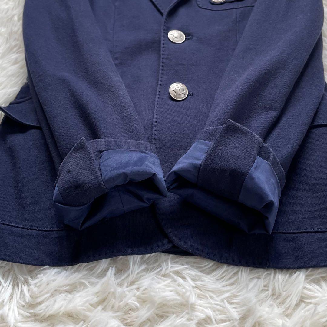 RALPH LAURENラルフローレン紺ブレ刺繍ワッペンブレエンブレム銀ボタン