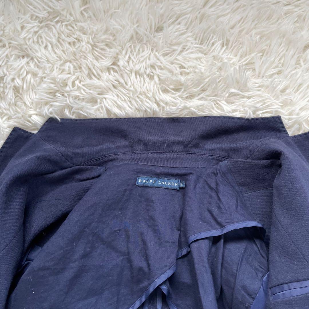 RALPH LAURENラルフローレン紺ブレ刺繍ワッペンブレエンブレム銀ボタン