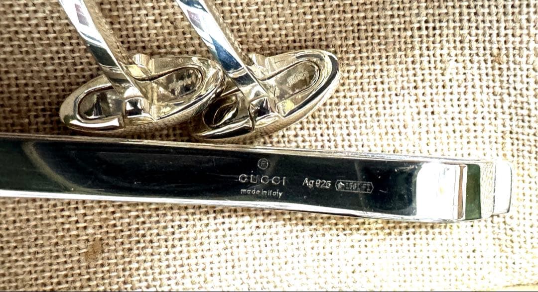 S*h様 【最終値下げ！】GUCCI グッチ カフスネクタイピンセット インター