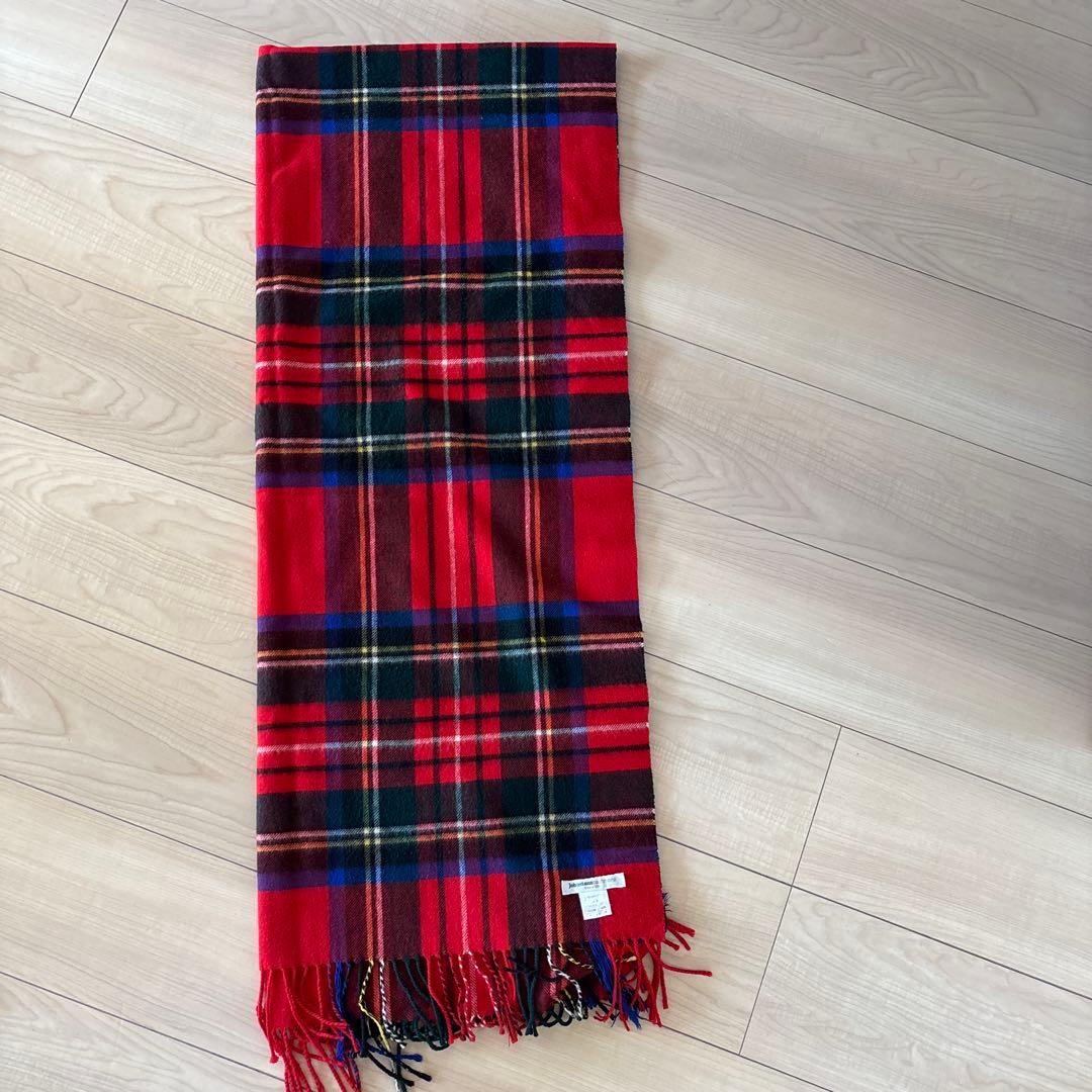 Johnstones cashmere 大判カシミヤマフラー
