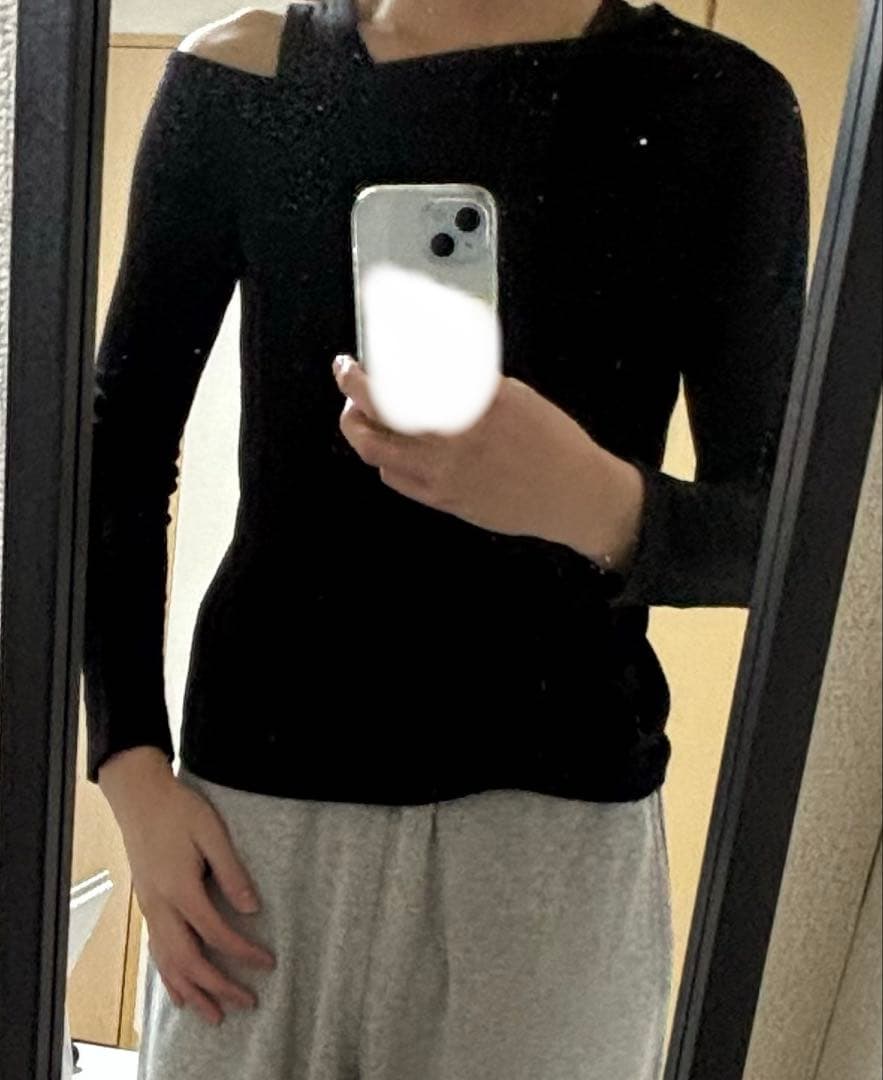 HELMUT LANG ブラック 長袖カットソー