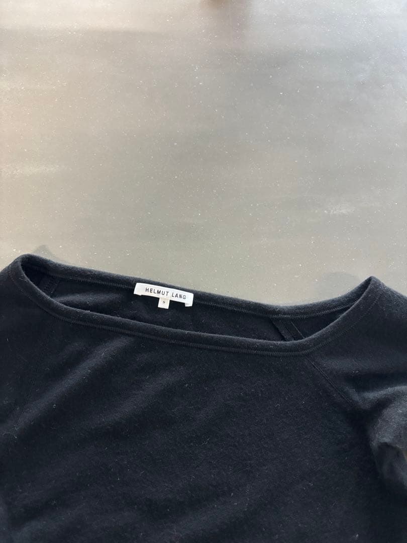 HELMUT LANG ブラック 長袖カットソー