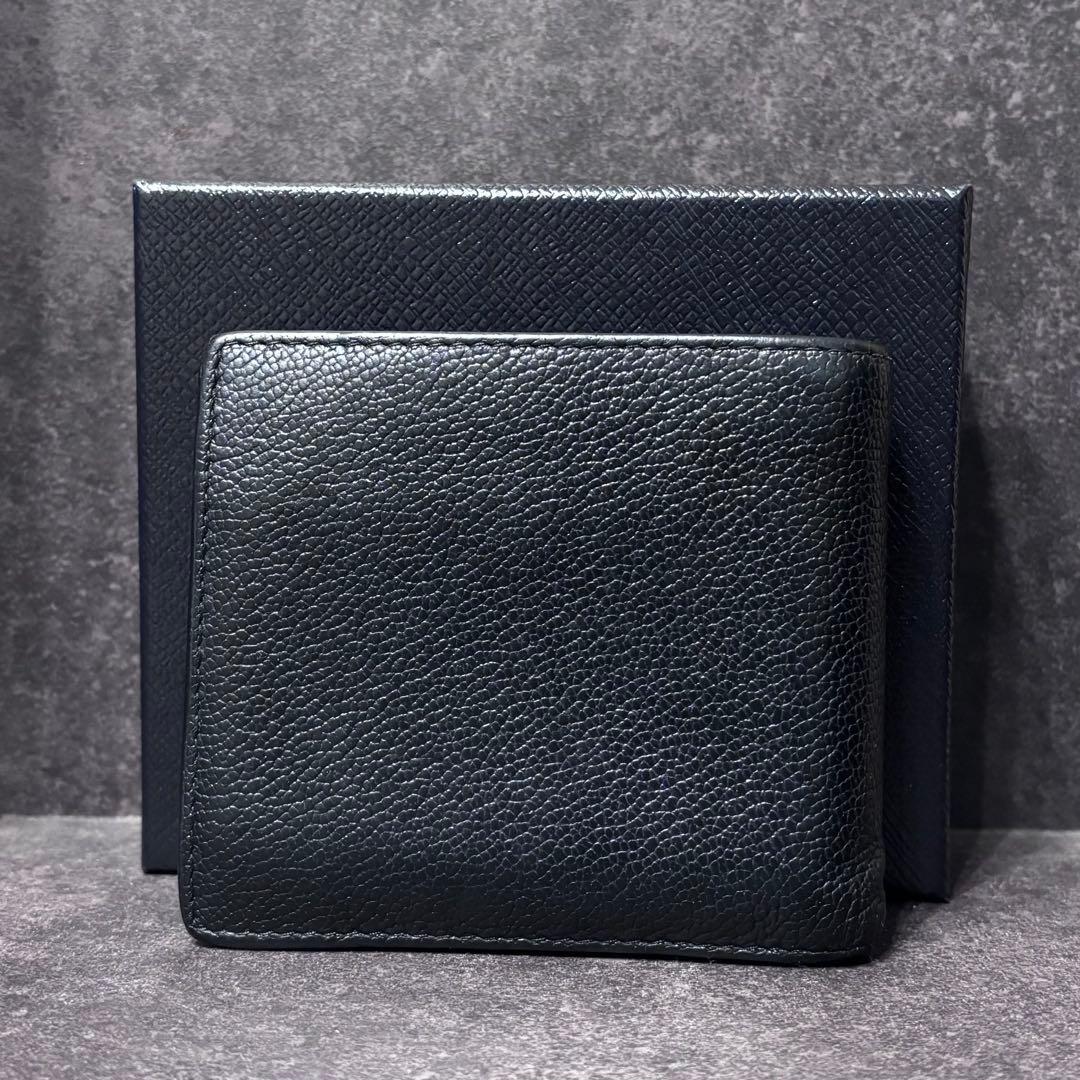 PRADA 二つ折り財布 ケース カード収納 三角ロゴ レザー ブラック
