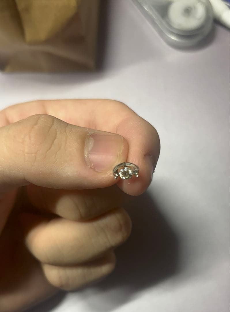 ダイヤモンド　ネックレス　Pt850 ダンシングストーン