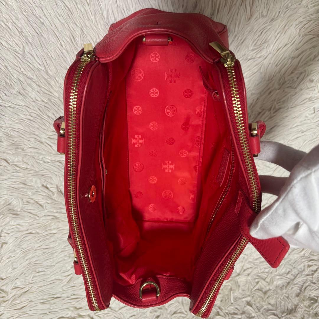 希少 トリーバーチ 2way ショルダーバッグ ゴールド金具 ターンロック