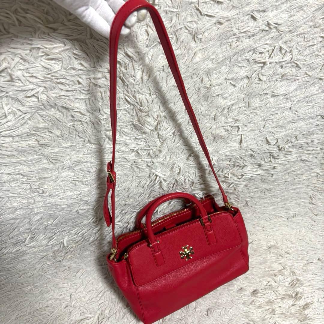 希少 トリーバーチ 2way ショルダーバッグ ゴールド金具 ターンロック