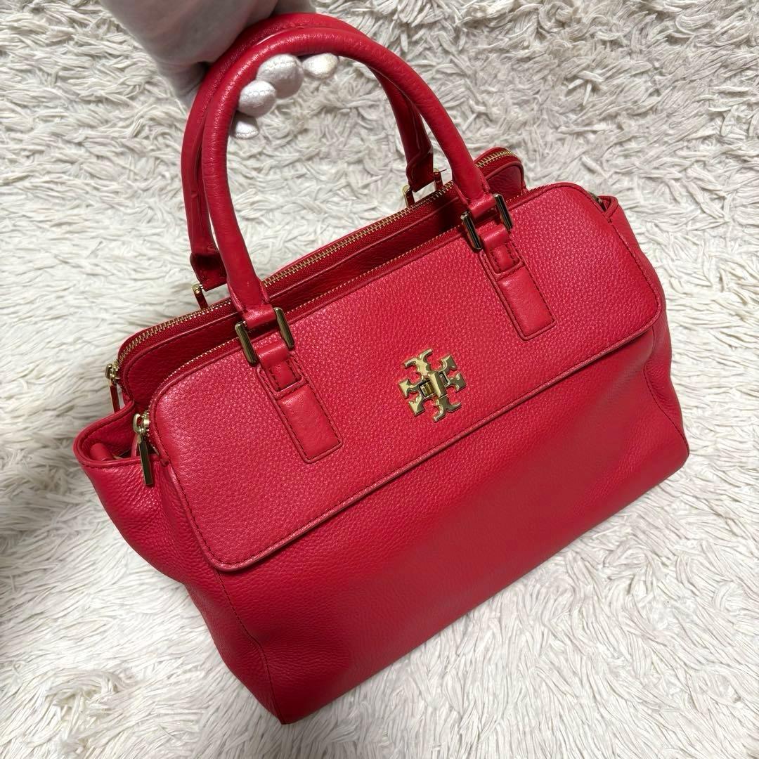 希少 トリーバーチ 2way ショルダーバッグ ゴールド金具 ターンロック