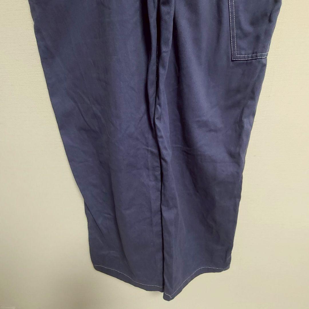 ステューシー STUSSY サロペット パンツ オーバーオール ロゴ テープ S