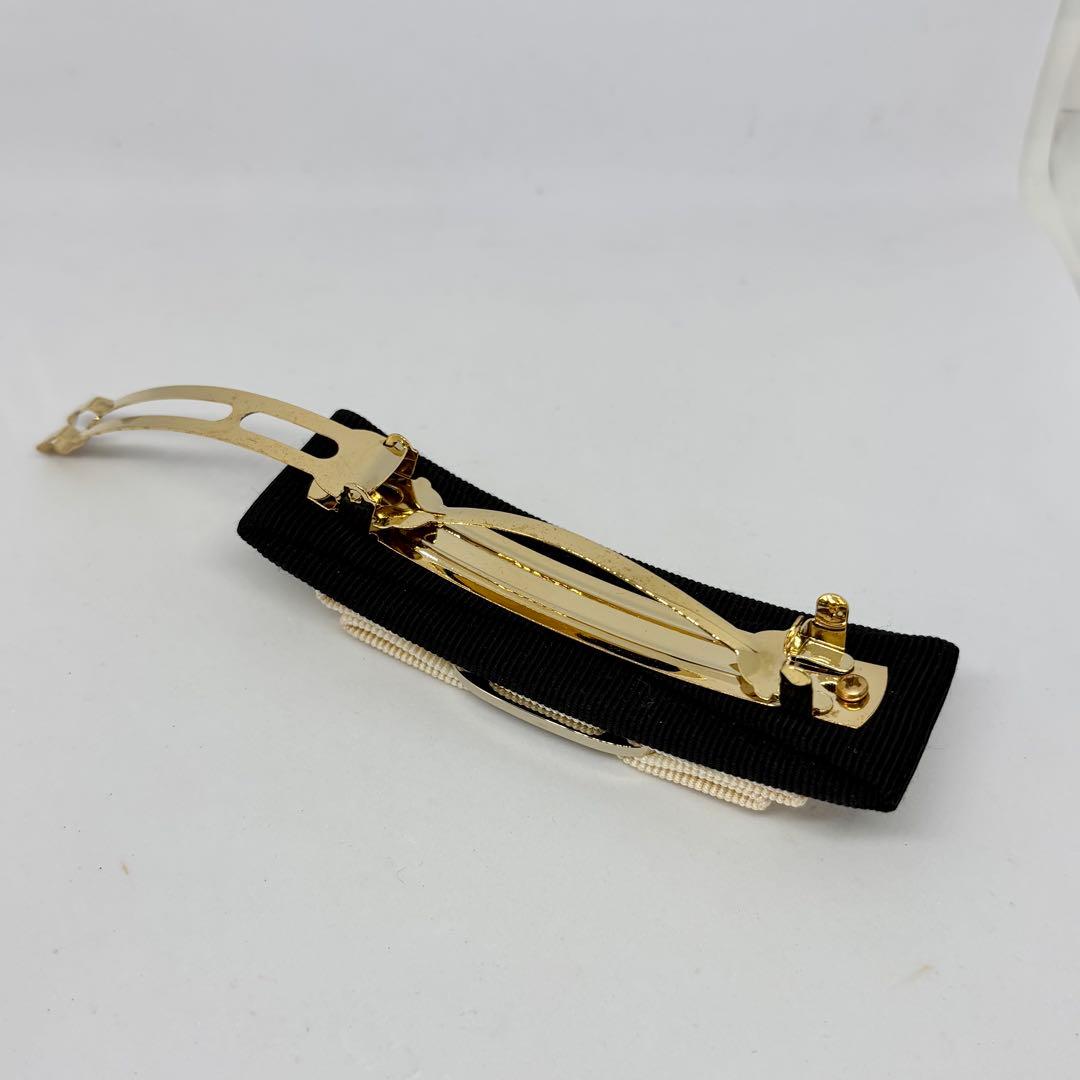 【未使用保管品】【フェラガモ】ヴァラリボン バレッタ バイカラー ヘアアクセ