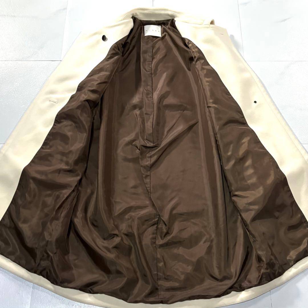 未使用級/22AW● CINOH チノ ボンディングメルトン チェスターコート