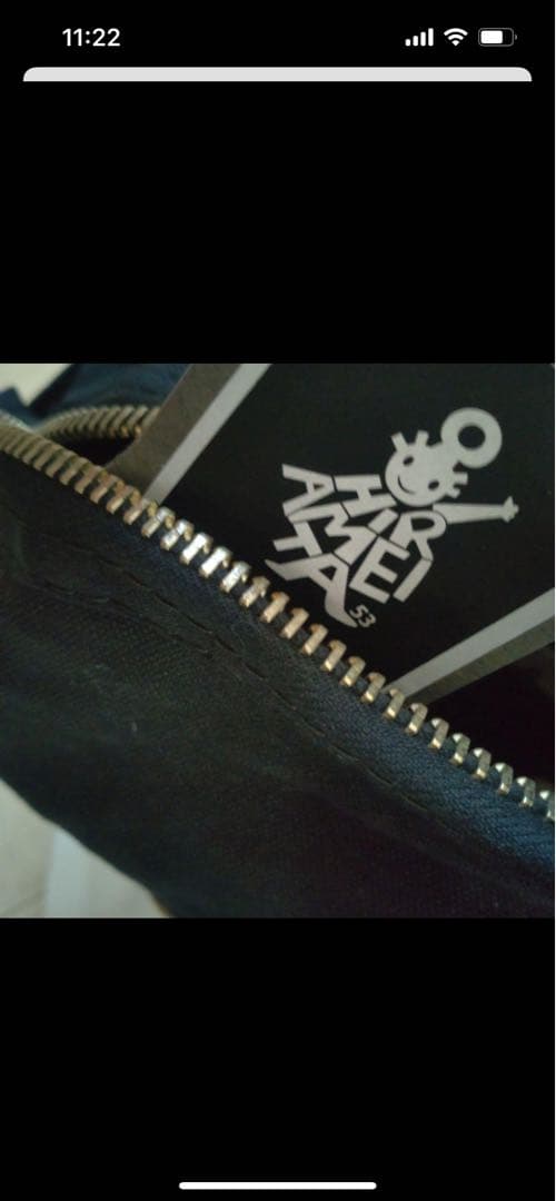 エバゴス　EBAGOS ファスナー付きバスケット　一本手　ブラック