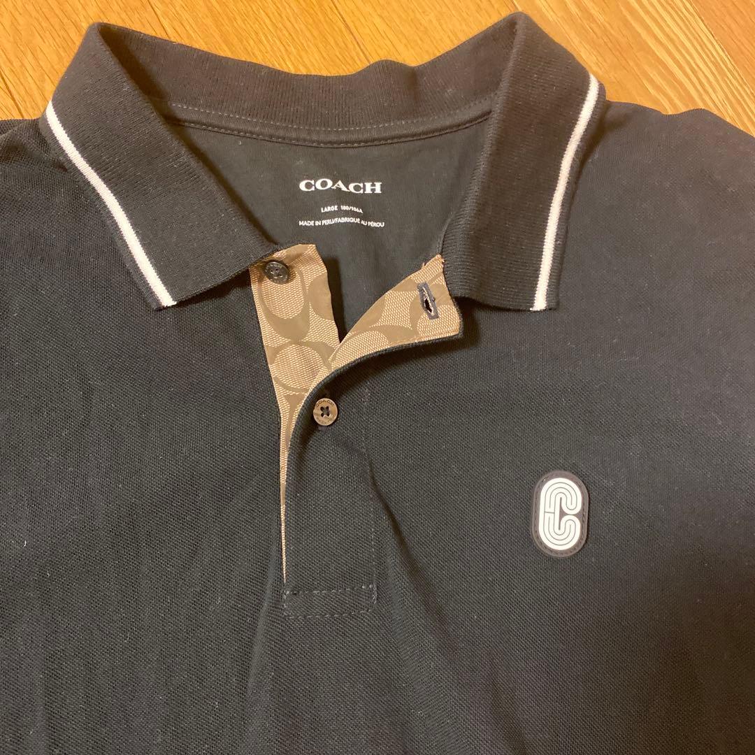 COACH ブラック ポロシャツ C9513