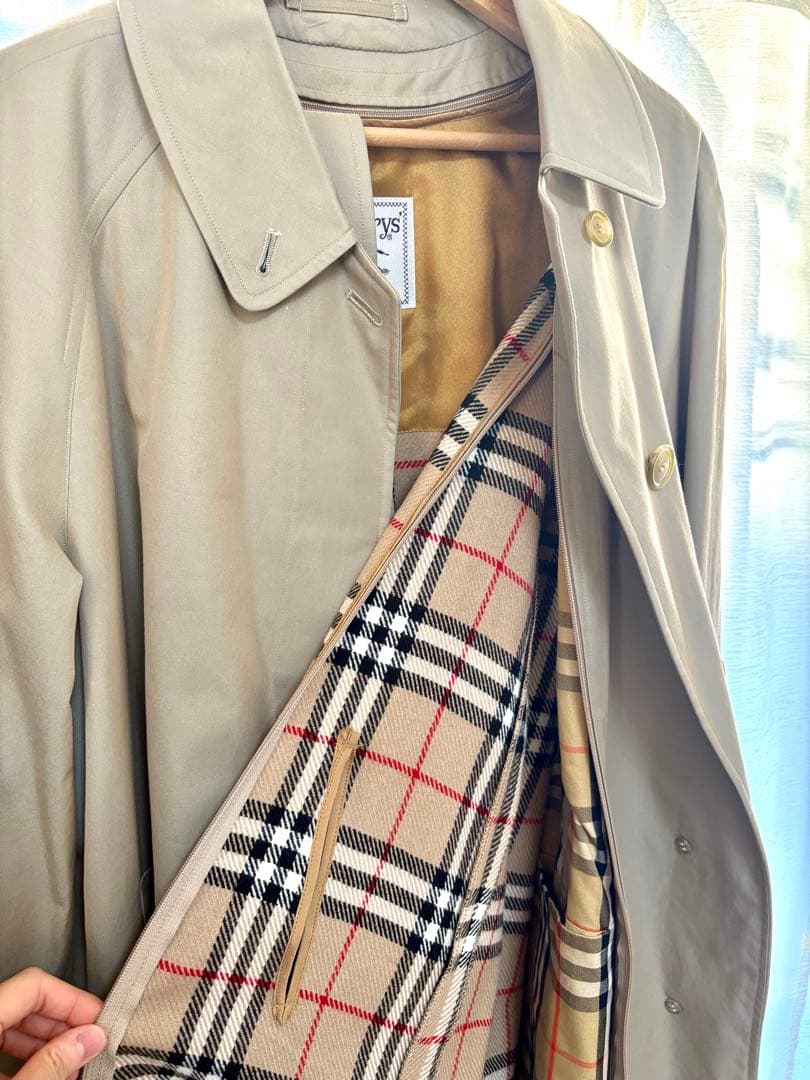 Burberry バーバリー　ベージュ ロングコート チェック裏地