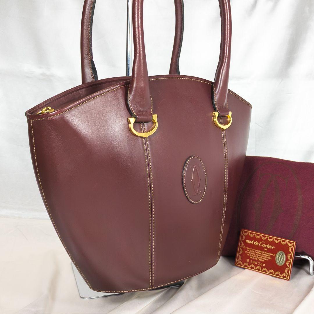 Cartier カルティエ マストライン トートバッグ 舟形 カード付き