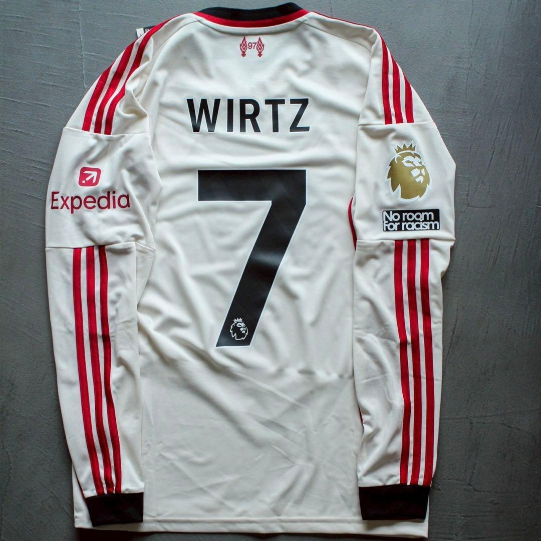 リバプール 25/26 ユニフォーム アウェイ 長袖 ヴィルツ フルパッチ