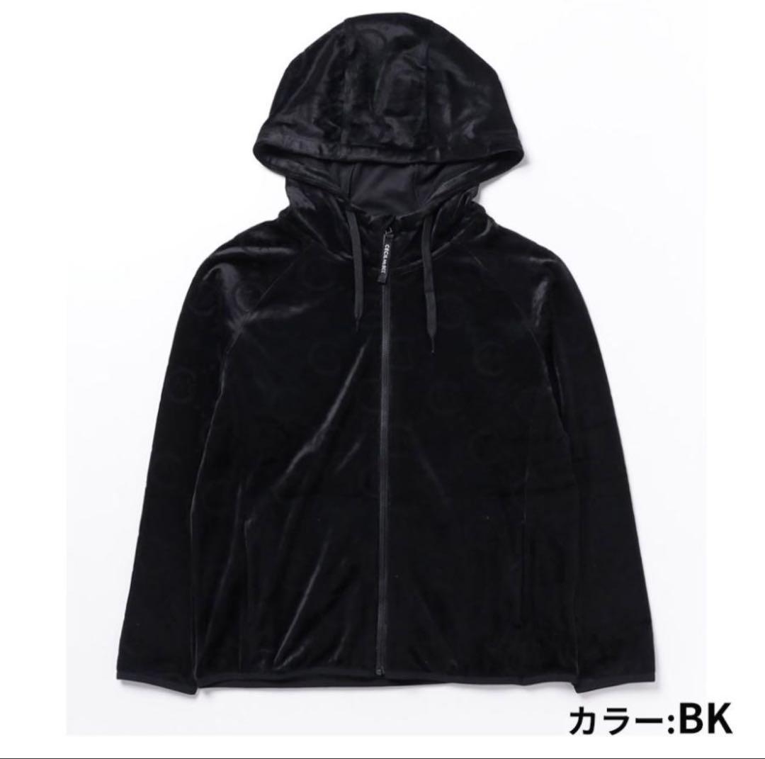 【新品】セシルマクビー　ベロアフーディー セットアップレディースゴルフウエア