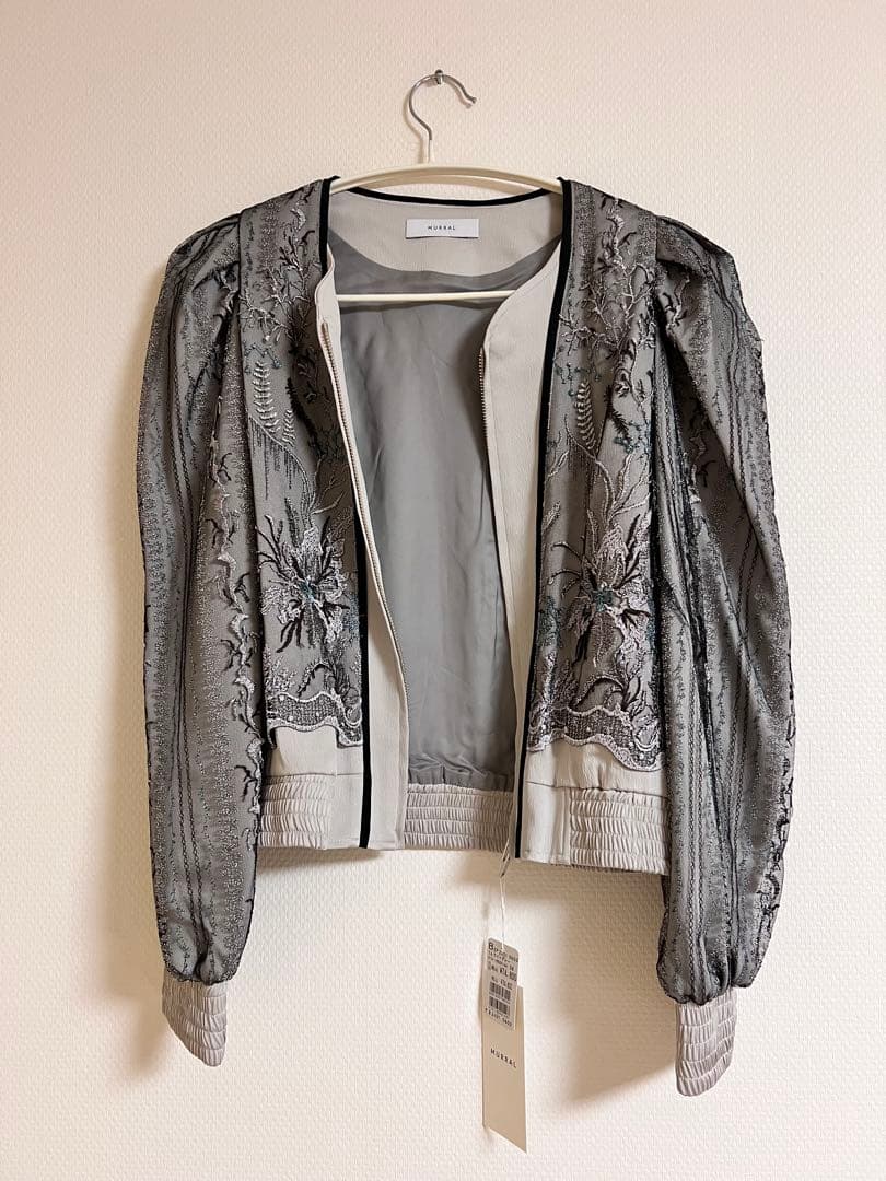 定価7.48万円MURRAL Petal lace zipped jacket