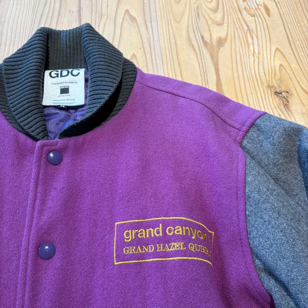 GDC 裏原 スタジャン グランドキャニオン 刺繍 M 紫