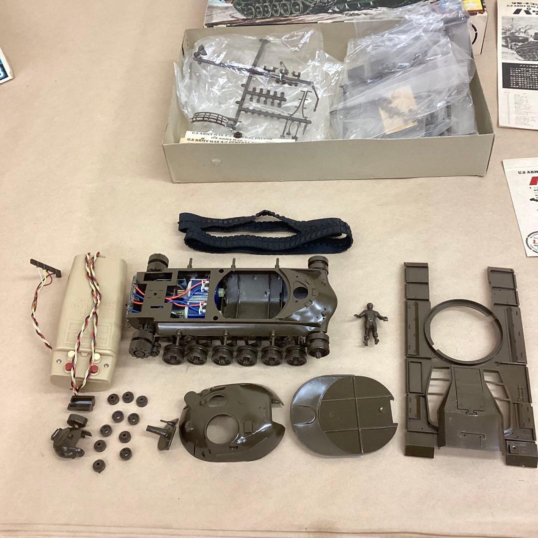 激レア 旧ロゴ タミヤ 1960年代 パットン戦車 リモコンタンク M48A-2
